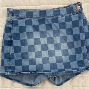 Abercrombie Kids Blue Denim check Skort
